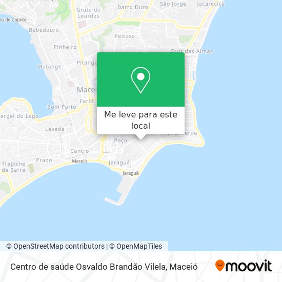 Centro de saúde Osvaldo Brandão Vilela mapa