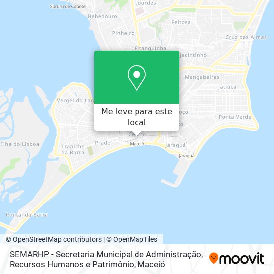 SEMARHP - Secretaria Municipal de Administração, Recursos Humanos e Patrimônio mapa