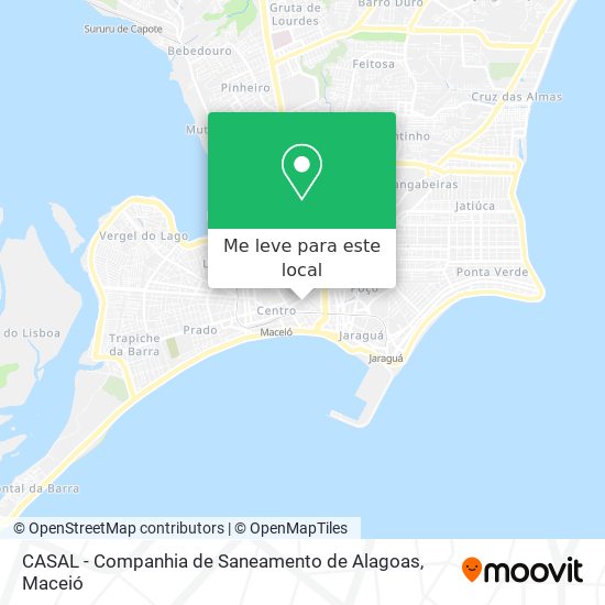 CASAL - Companhia de Saneamento de Alagoas mapa