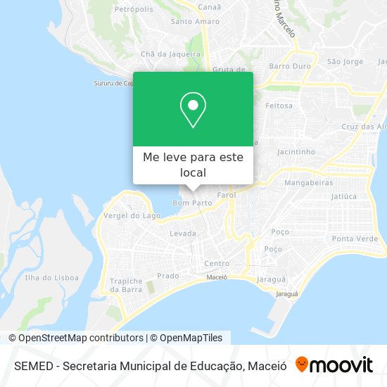 SEMED - Secretaria Municipal de Educação mapa