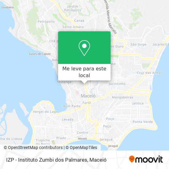 IZP - Instituto Zumbi dos Palmares mapa