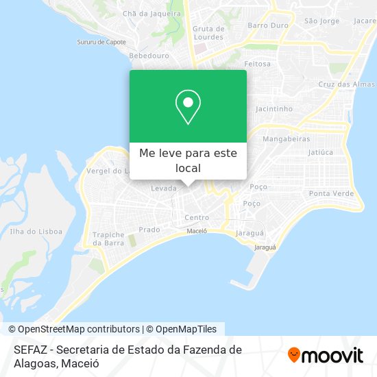 SEFAZ - Secretaria de Estado da Fazenda de Alagoas mapa