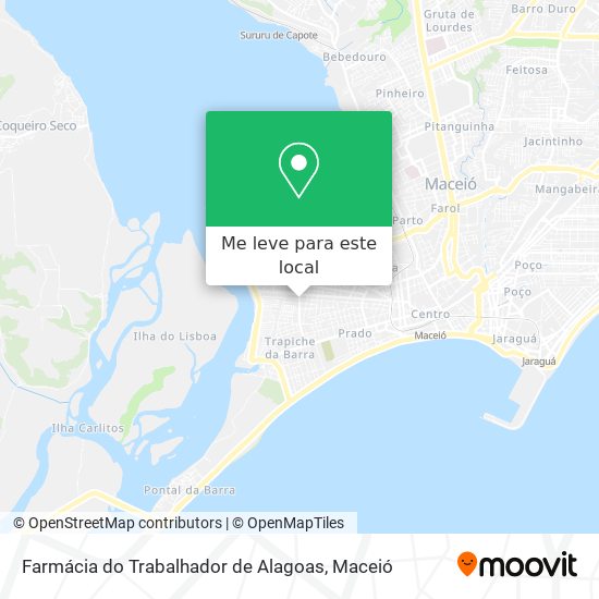 Farmácia do Trabalhador de Alagoas mapa