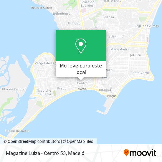 Magazine Luiza - Centro 53 mapa