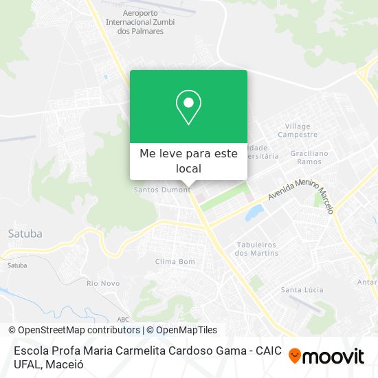 Escola Profa Maria Carmelita Cardoso Gama - CAIC UFAL mapa