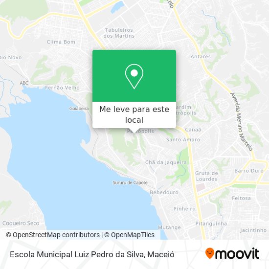 Escola Municipal Luiz Pedro da Silva mapa