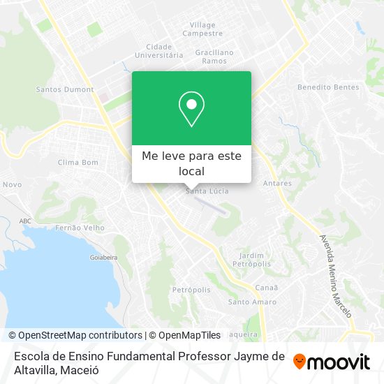 Escola de Ensino Fundamental Professor Jayme de Altavilla mapa