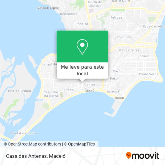 Casa das Antenas mapa