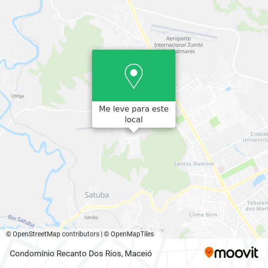 Condomínio Recanto Dos Rios mapa