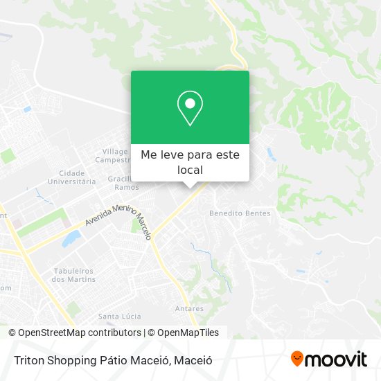 Triton Shopping Pátio Maceió mapa
