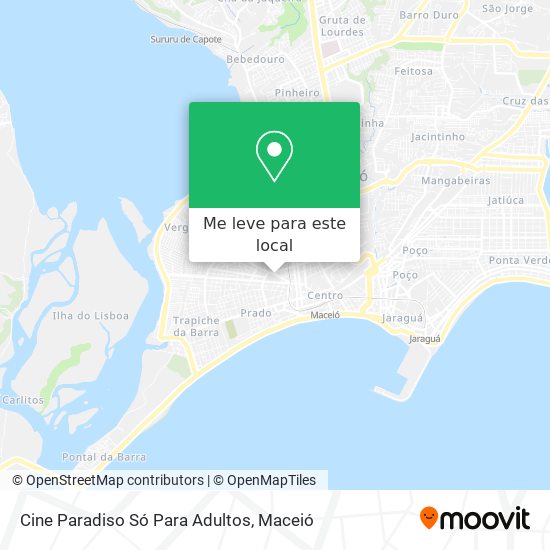 Cine Paradiso Só Para Adultos mapa