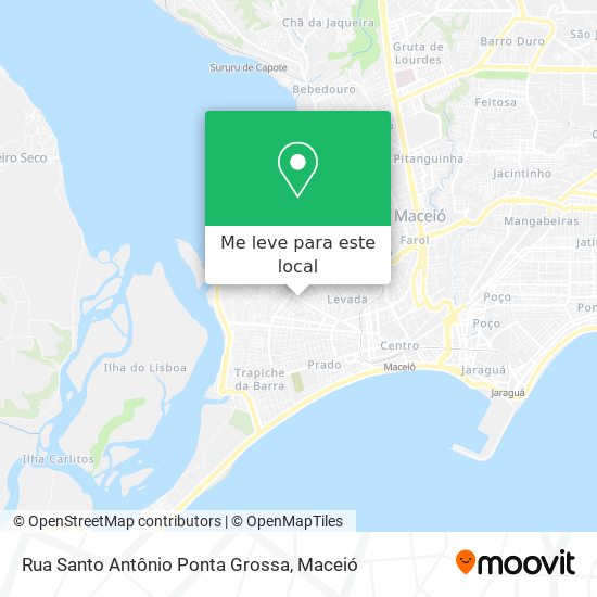 Rua Santo Antônio  Ponta Grossa mapa