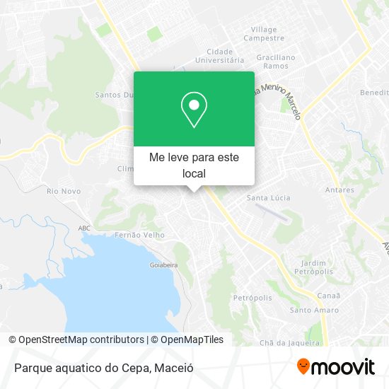 Parque aquatico do Cepa mapa