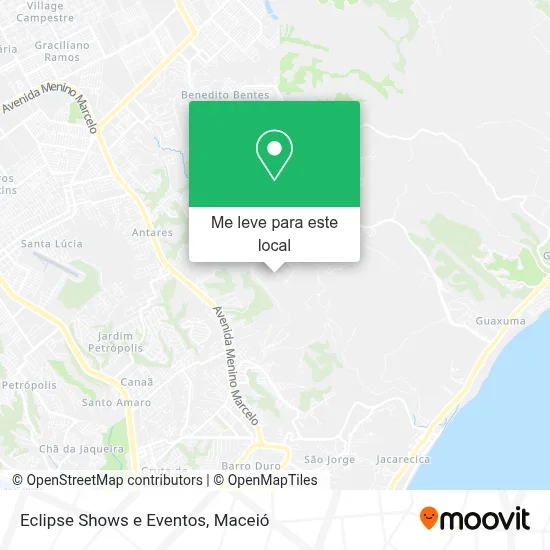 Eclipse Shows e Eventos mapa