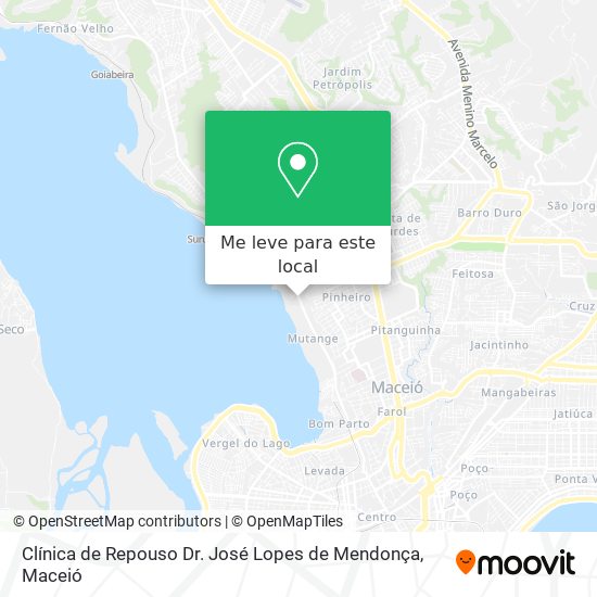 Clínica de Repouso Dr. José Lopes de Mendonça mapa
