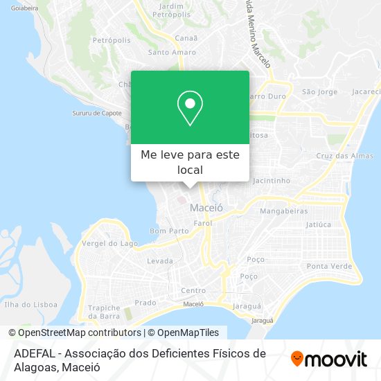 ADEFAL - Associação dos Deficientes Físicos de Alagoas mapa