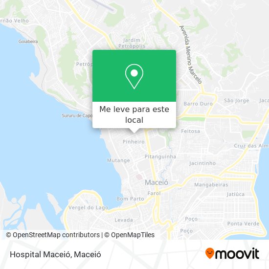 Hospital Maceió mapa