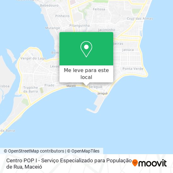 Centro POP I - Serviço Especializado para População de Rua mapa