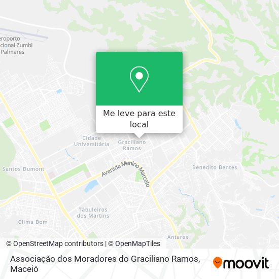 Associação dos Moradores do Graciliano Ramos mapa