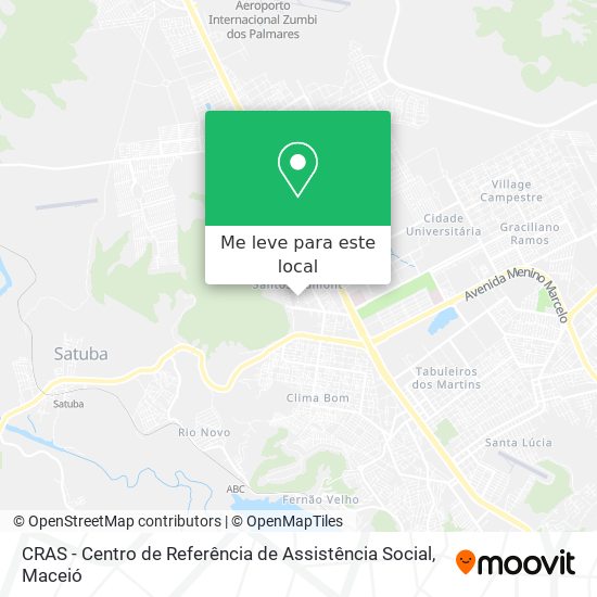 CRAS - Centro de Referência de Assistência Social mapa