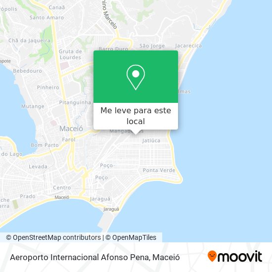 Aeroporto Internacional Afonso Pena mapa