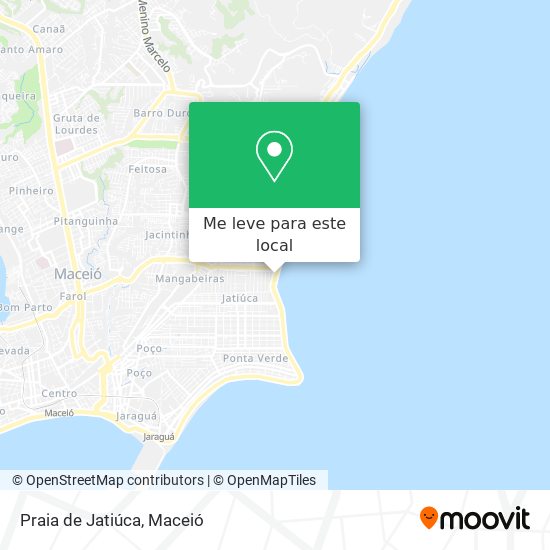 Praia de Jatiúca mapa