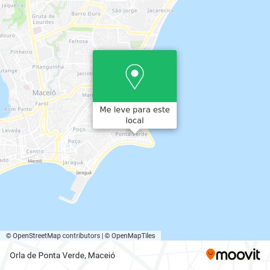 Orla de Ponta Verde mapa