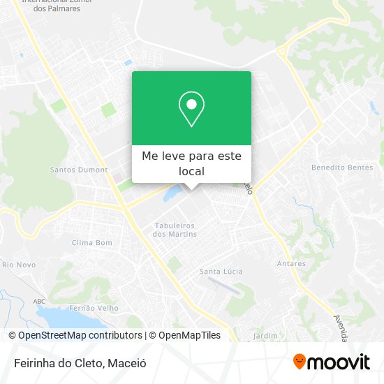 Feirinha do Cleto mapa