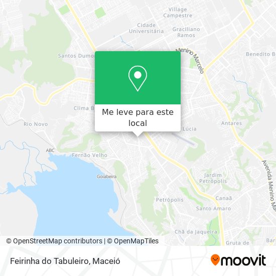 Feirinha do Tabuleiro mapa