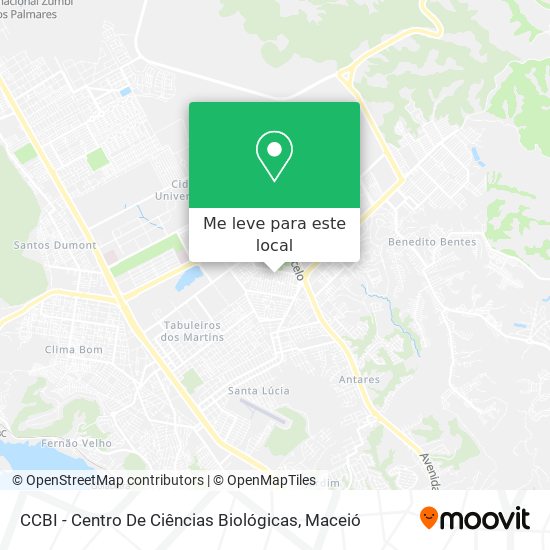 CCBI - Centro De Ciências Biológicas mapa