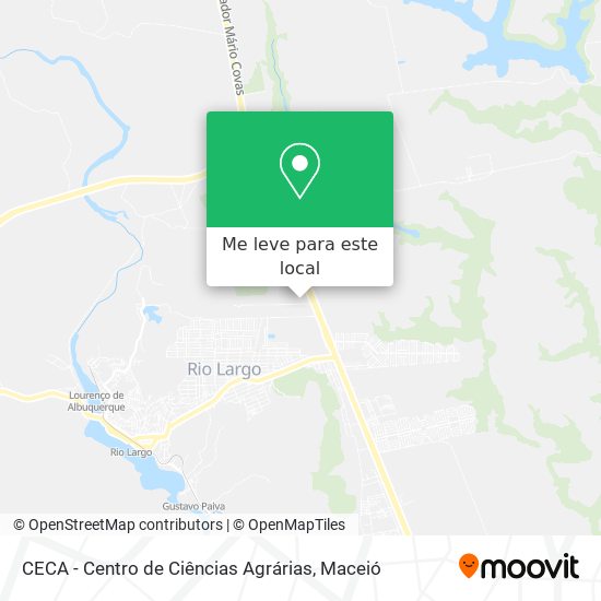 CECA - Centro de Ciências Agrárias mapa