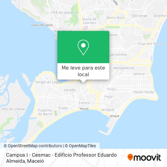 Campus I - Cesmac - Edifício Professor Eduardo Almeida mapa
