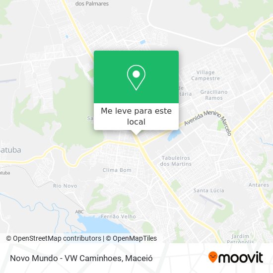Novo Mundo - VW Caminhoes mapa
