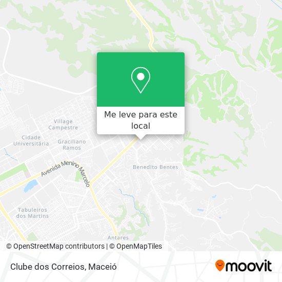 Clube dos Correios mapa