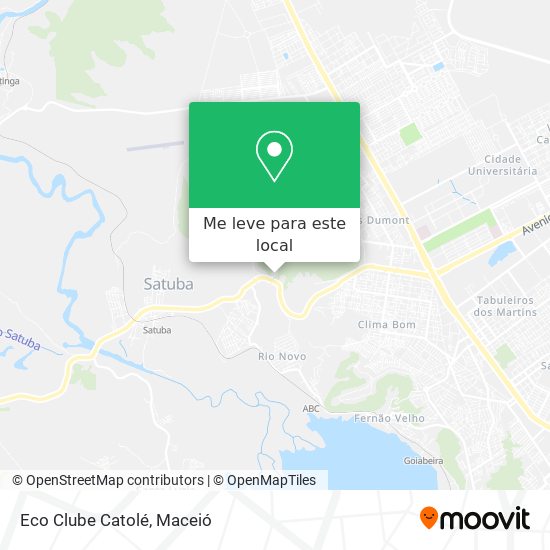 Eco Clube Catolé mapa