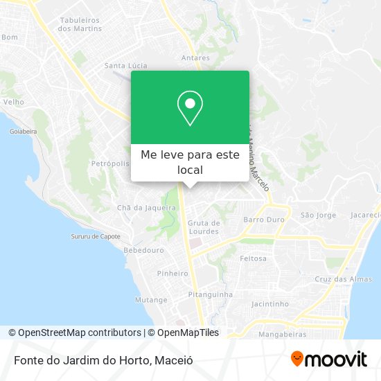 Fonte do Jardim do Horto mapa