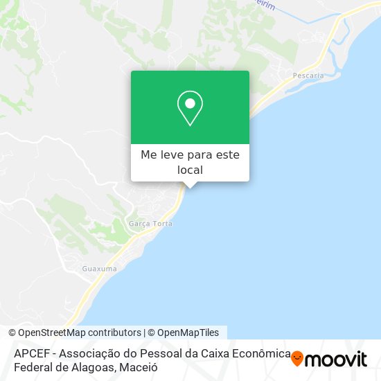 APCEF - Associação do Pessoal da Caixa Econômica Federal de Alagoas mapa