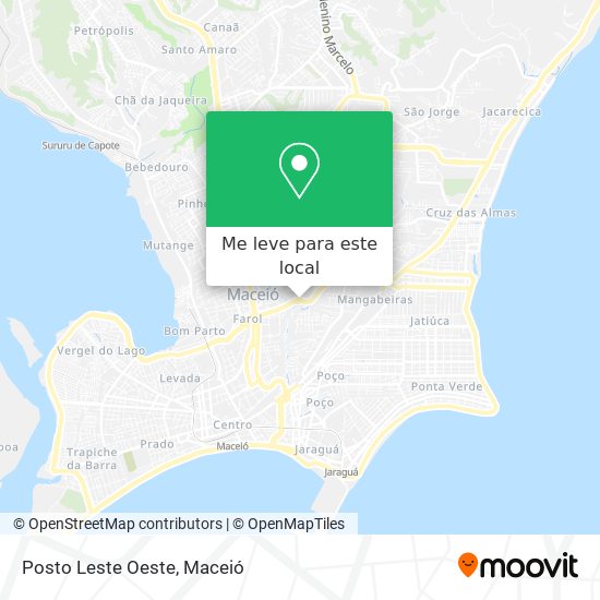 Posto Leste Oeste mapa