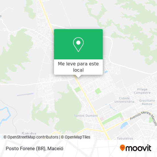 Posto Forene (BR) mapa