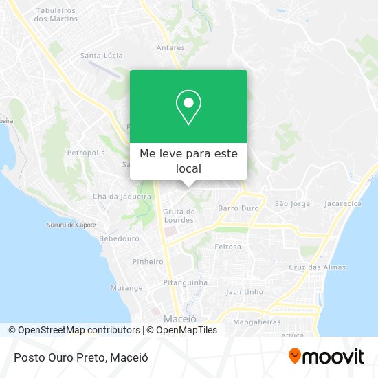 Posto Ouro Preto mapa