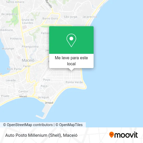 Auto Posto Millenium (Shell) mapa