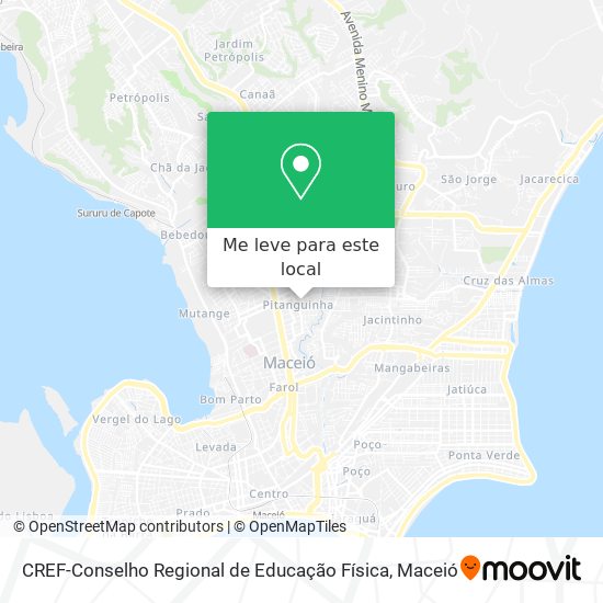 CREF-Conselho Regional de Educação Física mapa