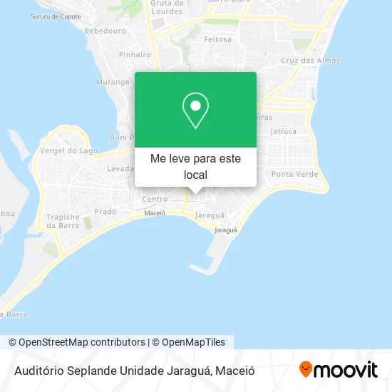 Auditório Seplande Unidade Jaraguá mapa