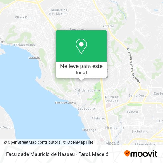 Faculdade Mauricio de Nassau - Farol mapa