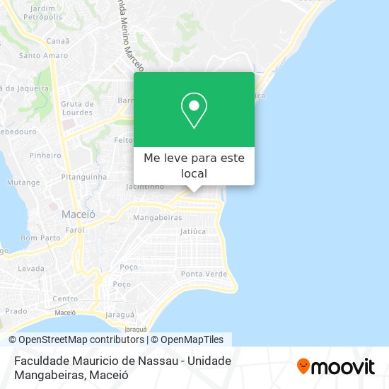 Faculdade Mauricio de Nassau - Unidade Mangabeiras mapa