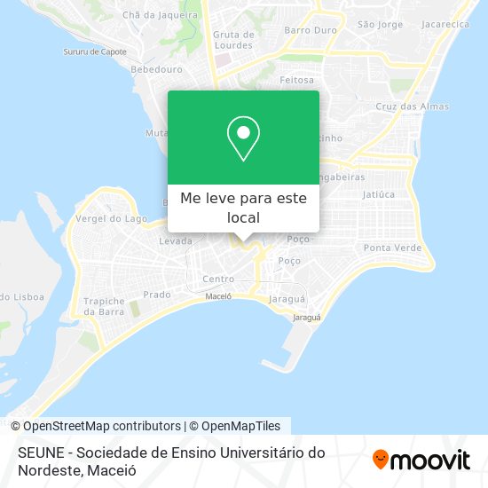 SEUNE - Sociedade de Ensino Universitário do Nordeste mapa