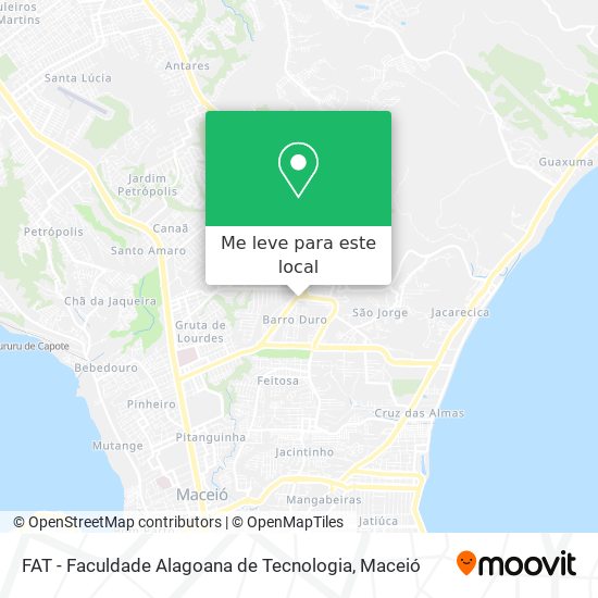 FAT - Faculdade Alagoana de Tecnologia mapa