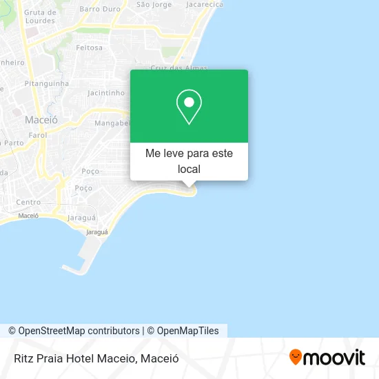 Ritz Praia Hotel Maceio mapa