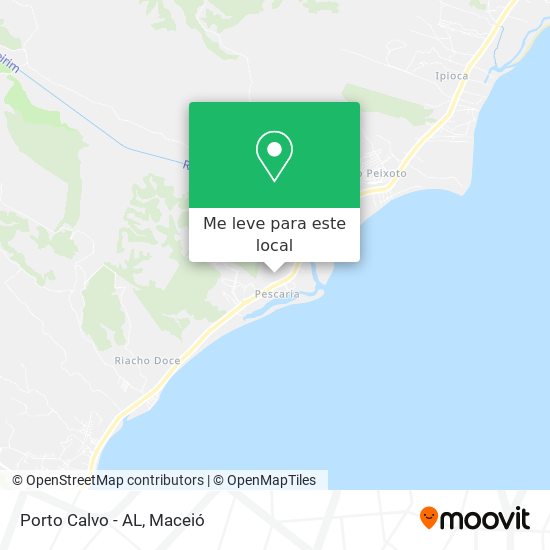 Porto Calvo - AL mapa