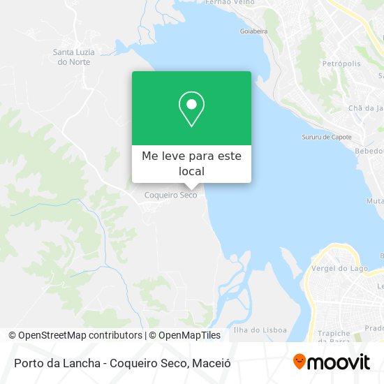 Porto da Lancha - Coqueiro Seco mapa